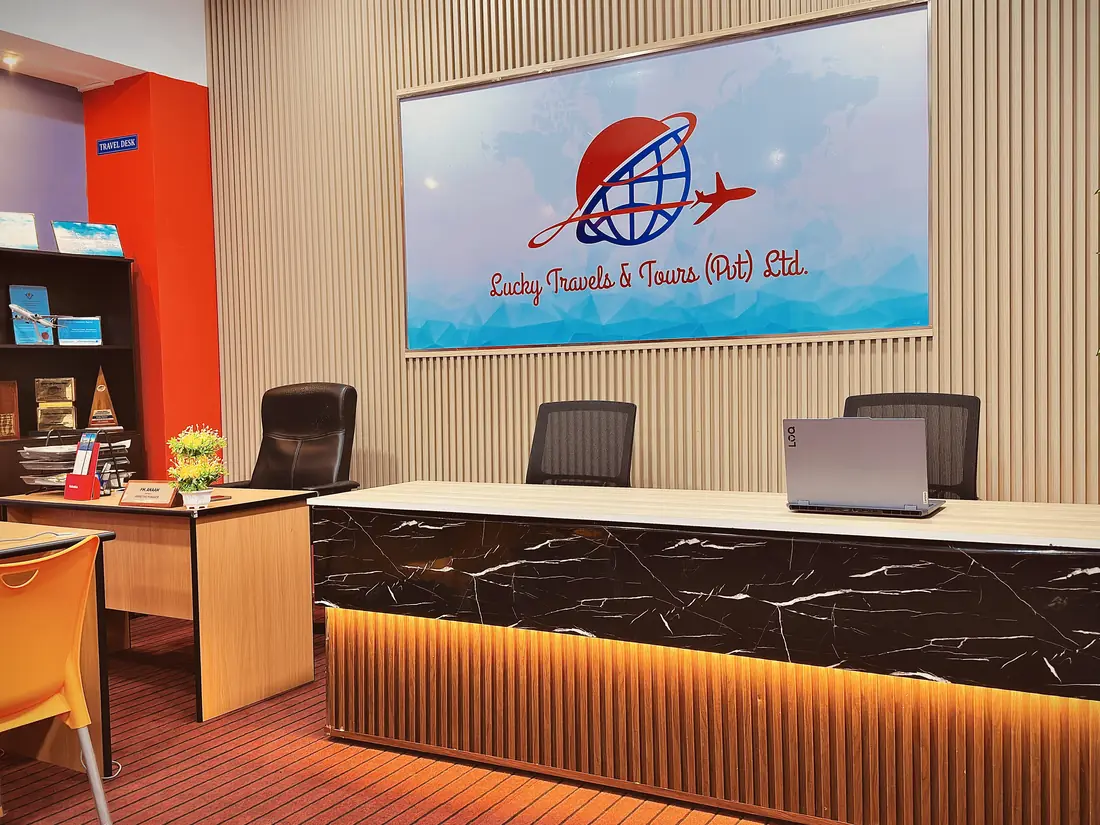 Lucky Travels and Tours ticketing desk