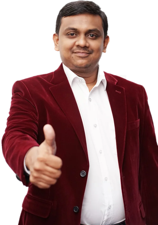 AB Mohamed Nusky, Group CEO of Lucky HR, giving a thumbs up