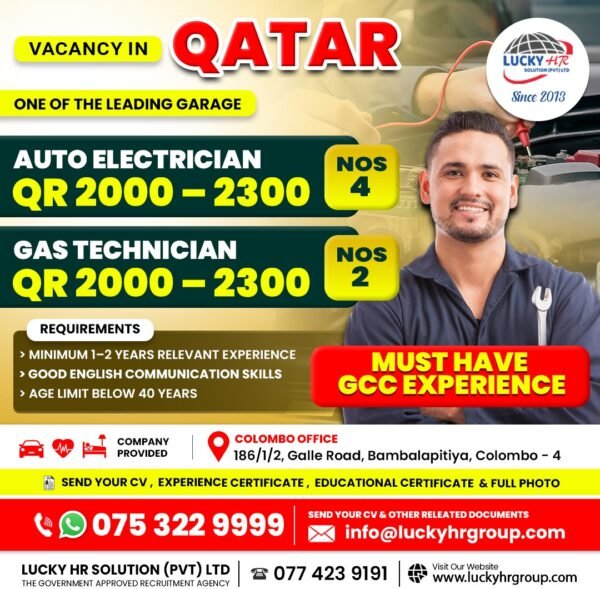Auto Electrician & Gas Technician